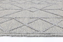 Sage Crest Grey Tribal Wool Rug