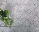 Sage Crest Grey Tribal Wool Rug