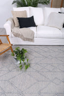 Sage Crest Grey Tribal Wool Rug
