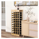40 Bottle Wood Wine Rack With Tabletop For Cellar And Dining Room
