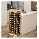40 Bottle Wood Wine Rack With Tabletop For Cellar And Dining Room