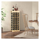 40 Bottle Wood Wine Rack With Tabletop For Cellar And Dining Room