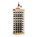 40 Bottle Wood Wine Rack With Tabletop For Cellar And Dining Room