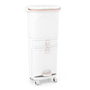 42L 3 Layer Sorting Trash Bin With 2 Removable Buckets And Step Pedal