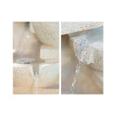 4 Bowl Solar Powered Water Feature Fountain With Led Light Sand Colour