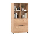 4 Cube Bookcase With 2 Drawers 130Cm 5Tier Tall Freestanding Bookshelf