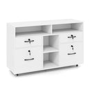 4 Drawer Mobile File Cabinet With Lock For Home Office