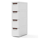 4Drawer Rolling Organizer Unit With Built In Wheels And Cart Container