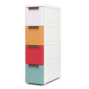 4Drawer Rolling Organizer Unit With Built In Wheels And Cart Container