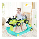 4 In 1 Baby Walker Foldable Activity Car Blue And Green