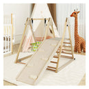 4 In 1 Indoor Jungle Gym Playground With Baby Swing Resting Platform