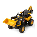 4In1 Kids Ride On Tractor 12V With Trailer And Adjustable Seat Yellow