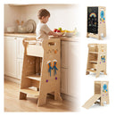 4 In 1 Toddler Tower With Chalkboard Slide Montessori Games