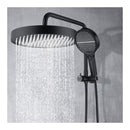 13 Inch Round Shower Head 4 Mode Gooseneck Wall Arm Diverter Set