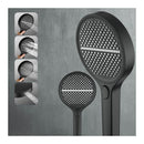 13 Inch Round Shower Head 4 Mode Gooseneck Wall Arm Diverter Set