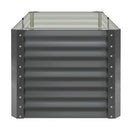 4Pcs 160 X 80 X 73Cm Garden Bed Galvanised Steel Raised Garden Bed