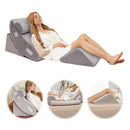 4Pcs Bed Wedge Pillow Set With Washable Cover For Nap Or Rest