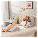 4Pcs Bed Wedge Pillow Set With Washable Cover For Nap Or Rest