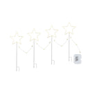 4 Pcs Christmas Lights Path Ground Light Garden Decorations 144 Led