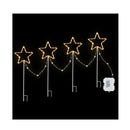 4 Pcs Christmas Lights Path Ground Light Garden Decorations 144 Led