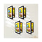 4Pcs Kids Art Picture Frames Front Opening Artwork Display