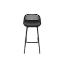 4Pcs Outdoor Bar Stools Plastic Metal Bistro Patio Dining Chair Balcony