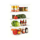 4 Pcs Stackable Pantry Organizer Bins Fruit Freezer Storage Baskets