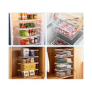 4 Pcs Stackable Pantry Organizer Bins Fruit Freezer Storage Baskets