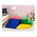4 Piece Kids Climb Crawl Playset For Nursery And Kindergarten Red