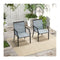 4 Piece Patio Dining Chairs With Breathable Seat For Porch