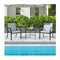 4 Piece Patio Dining Chairs With Breathable Seat For Porch