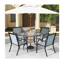 4 Piece Patio Dining Chairs With Breathable Seat For Porch