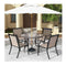 4 Piece Patio Dining Chairs With Breathable Seat For Porch