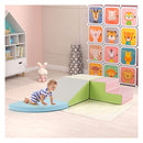 4 Piece Soft Toddler Corner Climbing Sliding Blocks Multicolour