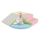4 Piece Soft Toddler Corner Climbing Sliding Blocks Multicolour