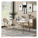 4 Pieces Foldable Chairs With Padded Seat And Backrest Beige
