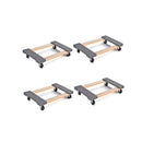 4 Pieces Movable Base Furniture Dolly Loaded 450kg 76o By 455 Mm