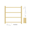 Electric Heated Towel Rail Rack Warmer Stainless Steel 4 Square Bars