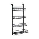 4 Tier Bath Over Door Hanging Shower Caddy Adjustable Basket Holder