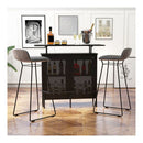 4 Tier Home Bar Unit Home Bar Cabinet With 2 Wine Storage Shelves