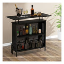4 Tier Home Bar Unit Home Bar Cabinet With 2 Wine Storage Shelves