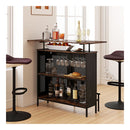 4 Tier Home Bar Unit Home Bar Cabinet With 2 Wine Storage Shelves