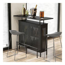 4 Tier Home Bar Unit Home Bar Cabinet With 2 Wine Storage Shelves