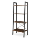 4 Tier Industrial Display Shelf With Metal Frame For Home Coffee