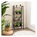 4 Tier Industrial Display Shelf With Metal Frame For Home Coffee