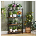 4 Tier Industrial Open Bookcase With Sturdy Metal Frame