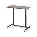 C Shaped Sit Stand Desk With Adjustable Height And Metal Frame