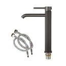 Tall Brass Round Basin Mixer Tap Pin Lever Vanity