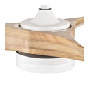 Modern Ceiling Fan Light Reversible Aluminium Wood Blade