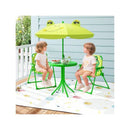 4 Pieces Kids Picnic Set Table With 2 Folding Chairs
